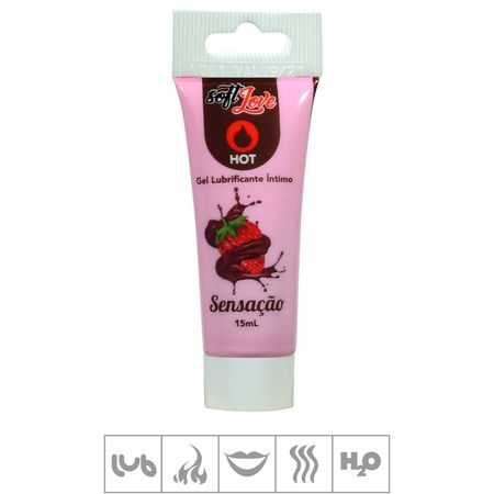 **Gel Lubrificante Beijável Hot 15ml - (ST562) - Sensação