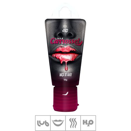 Lubrificante Beijável Carrossel Glitter 18g (ST760) - Maçã do Amor