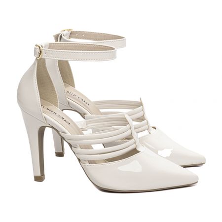 Sapato Scarpin Off White - Bárbara Barros | Conforto & Elegância -