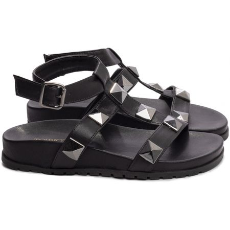 Sandália Papete Birken Preta - Bárbara Barros | Conforto & Elegância -