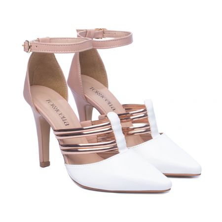 Sapato Scarpin Branco - Bárbara Barros | Conforto & Elegância -