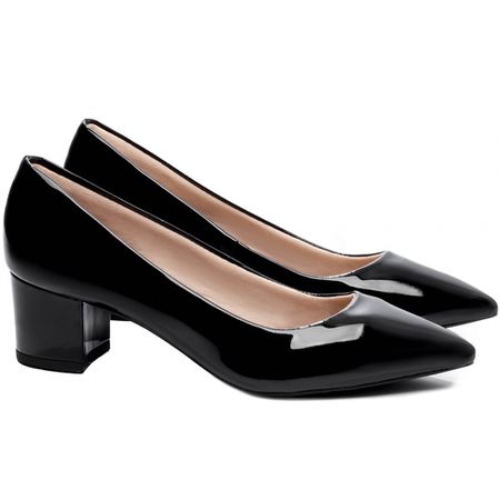 Sapatos femininos scarpins plataforma festa - R$ 238.00, cor Preto #4773,  compre agora