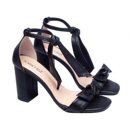 Sandália Feminina Preto - Bárbara Barros | Conforto & Elegância -
