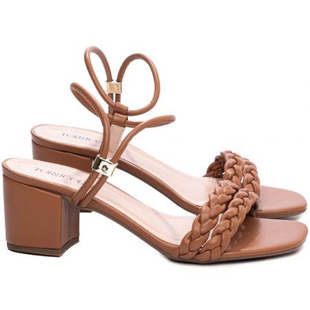 Sandália Feminina Caramelo - Bárbara Barros | Conforto & Elegância -