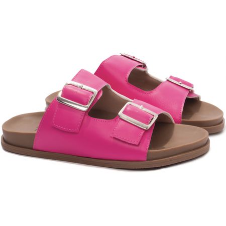 Sandália Papete Birken Pink - Bárbara Barros | Conforto & Elegância -