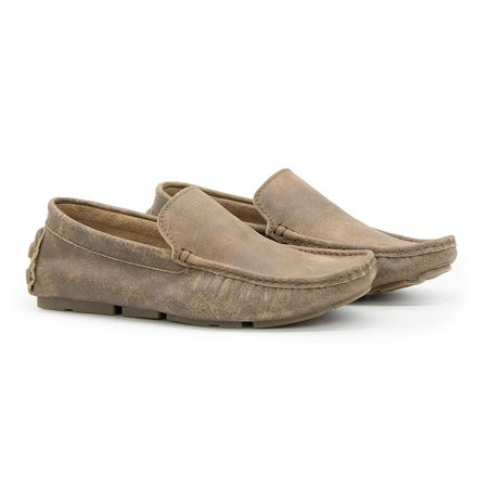 Mocassim Youth Couro Resinado Chocolate - YTH16007... - YOUTH Class