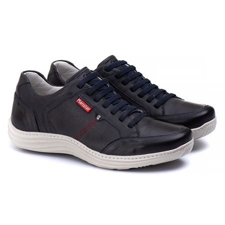 Sapatênis Casual Conforto Couro Azul - RT3000MSTAZ... - YOUTH Class