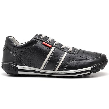 Sapatênis Casual Conforto Couro Preto - RT3004FLOP... - YOUTH Class