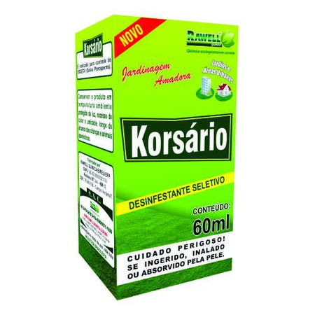 Herbicida Seletivo Mata Mato Korsário 60ml - Rawel... - AGROCAC