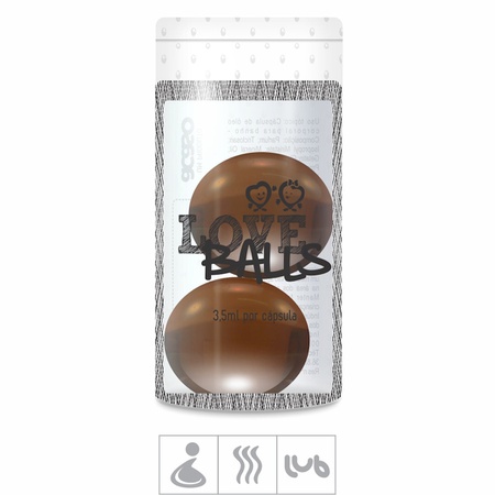 *Bolinha Aromatizada Love Balls 2un (ST103) - Chocolate