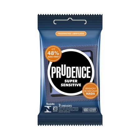Preservativo Prudence Super Sensitive 3un (17035) - Padrão