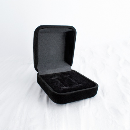 Caixa para Alianças Rosê Box Classic Black - Rosê Jewelry