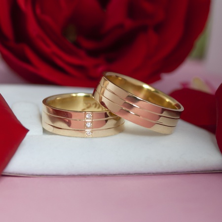 Aliança de Casamento em Ouro 18k 6mm Modelo Guardian - Rosê Jewelry