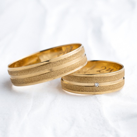 Aliança de Casamento em Ouro 18k 6mm Modelo Athenas - Rosê Jewelry