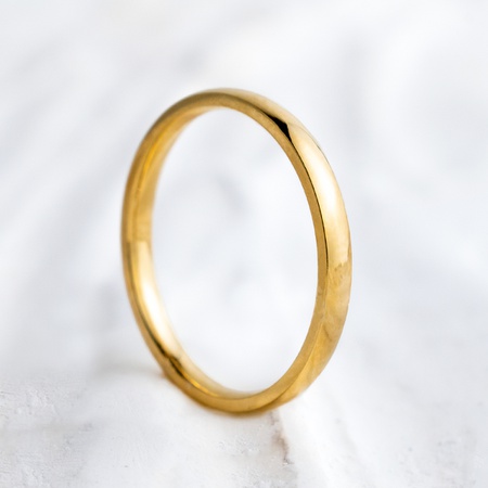 Aliança de Casamento em Ouro 2mm Abaulada Classic Unidade - Rosê Jewelry