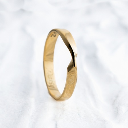 Aliança de Casamento Ouro 3mm Torção Eternal Unidade - Rosê Jewelry