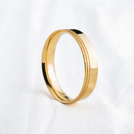 Aliança de Casamento Ouro 4mm Grécia Unidade - Rosê Jewelry