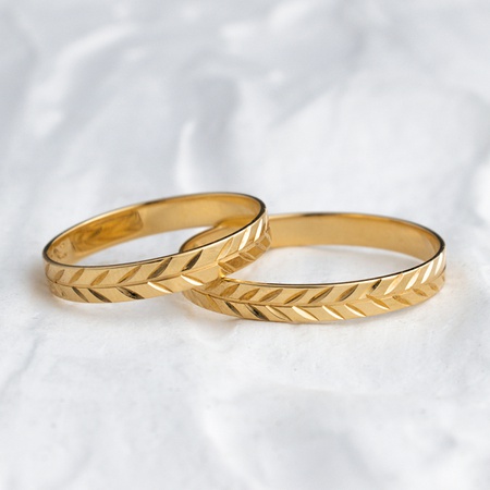Aliança de Casamento em Ouro 18k 3mm 3 gramas Olimpo - Rosê Jewelry