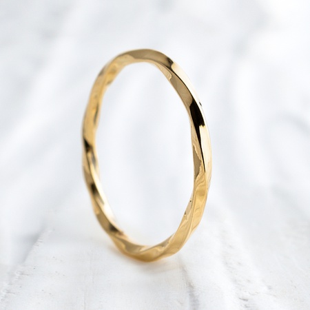 Aliança de Casamento e Noivado Ouro 1.5mm Vórtice - Rosê Jewelry