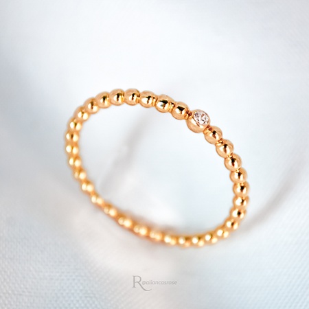 Anel de Ouro 18K Modelo Pietra - Rosê Jewelry