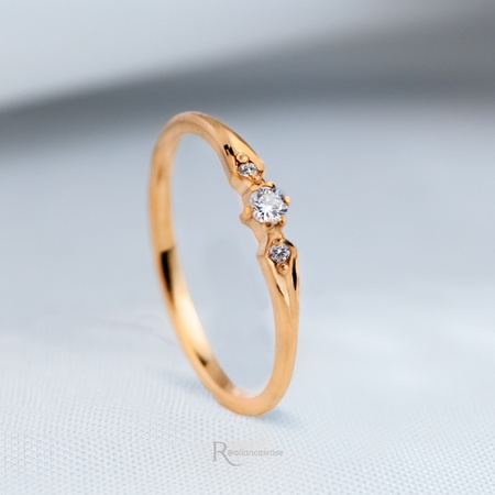 Anel de Noivado Ouro 18k Valentina - Rosê Jewelry