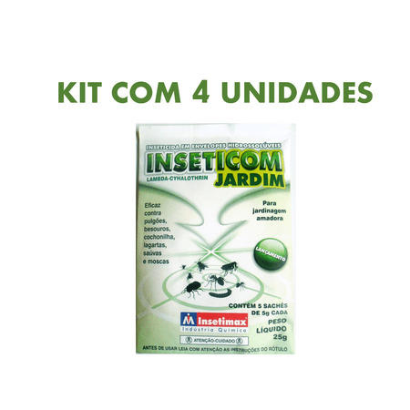 Inseticom Jardim Sachê 25g Insetimax - Kit com 4 u... - AGROCAC