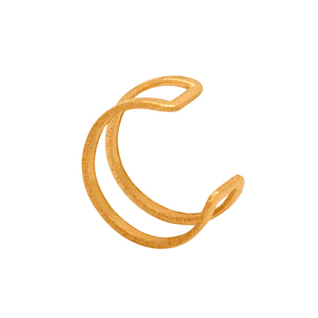 Piercing Meia Argola de Pressão em Ouro 18K