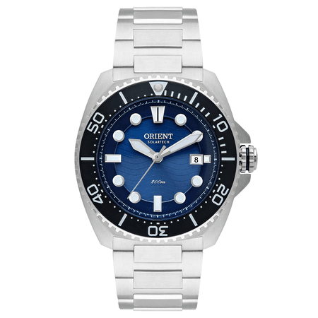 Relógio Masculino Orient Diver Analógico - Prata Solartech