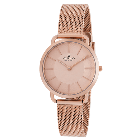 Relógio Oslo Slim Feminino - Rosegold Analógico