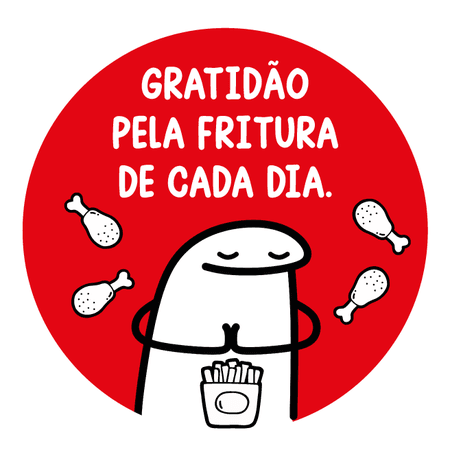 ADESIVO GRATIDÃO FRITURA - 500 Unidades - CaixaMix Embalagens