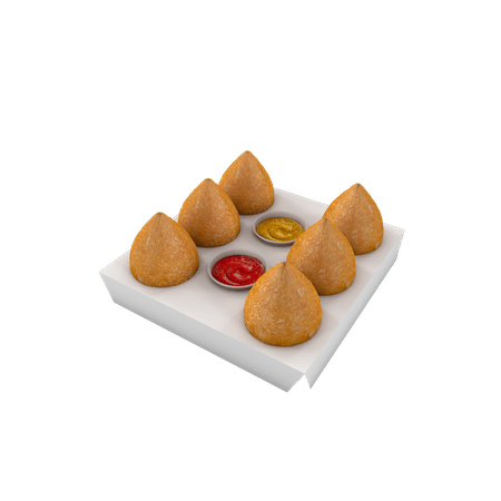 BERÇO PARA COXINHA MÉDIA BRANCO - 50 UNIDADES - CaixaMix Embalagens