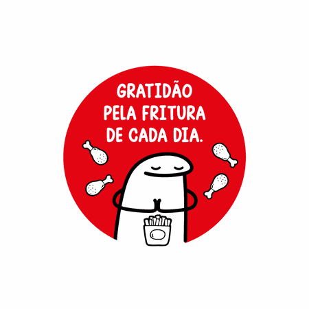 ADESIVO GRATIDÃO FRITURA - 500 UNIDADES - CaixaMix Embalagens