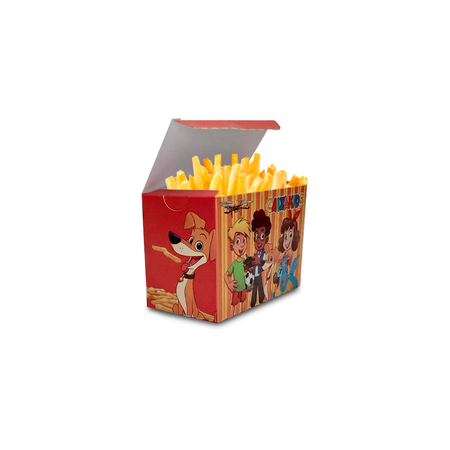 CAIXA PARA BATATA FRITA DELIVERY CAIXA KIDS - 50 UNIDADES - CaixaMix Embalagens