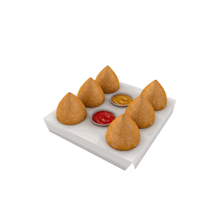 BERÇO PARA COXINHA MÉDIA BRANCO - 50 UNIDADES - CaixaMix Embalagens