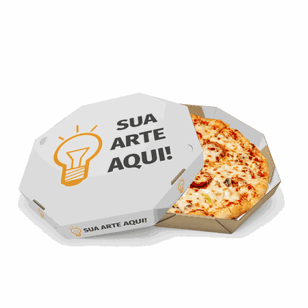 CAIXA PIZZA 30 CM PERSONALIZADA - 10 UNIDADES - CaixaMix Embalagens