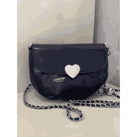 BOLSA CORAÇÃO PRETA