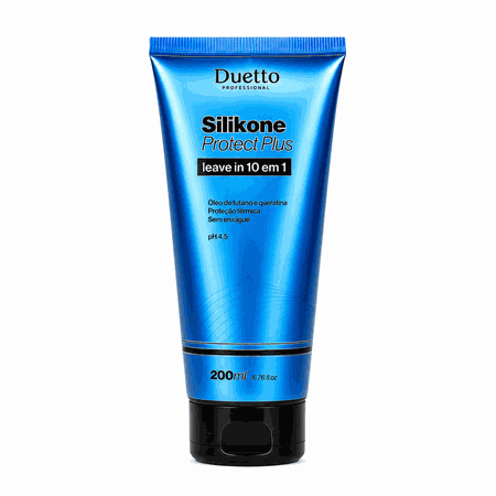 Leave-in Silikone 10 em 1 Plus Duetto 200ml com Proteção Térmica e Controle de Frizz - Loja Duetto Super