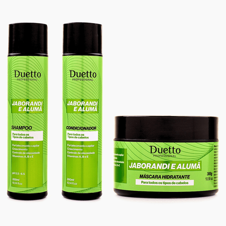 Kit Home Care Jaborandi e Alumã Duetto 280g - Loja Duetto Super
