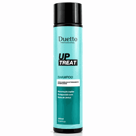 Shampoo Up Treat Duetto 300ml Limpeza Hidratante Força Maciez Brilho Proteção Para Cabelos Danificad... - Loja Duetto Super