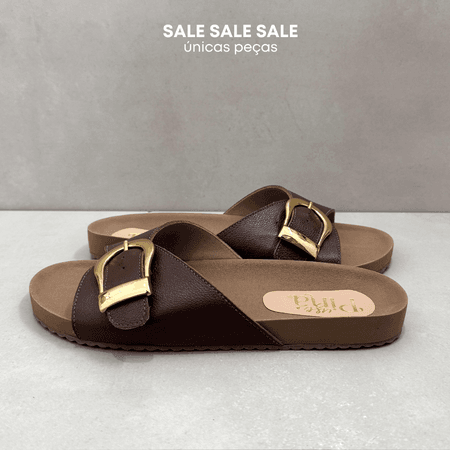 Sandália Papete Lua Marrom - 081 - Use Piná