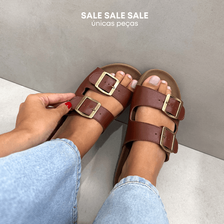 Sandália Papete Chocolate - 0811 - Use Piná