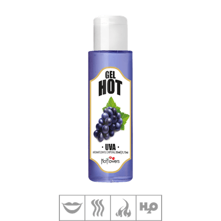 Gel Comestível Hot Flowers Hot 35ml (ST571) - Uva