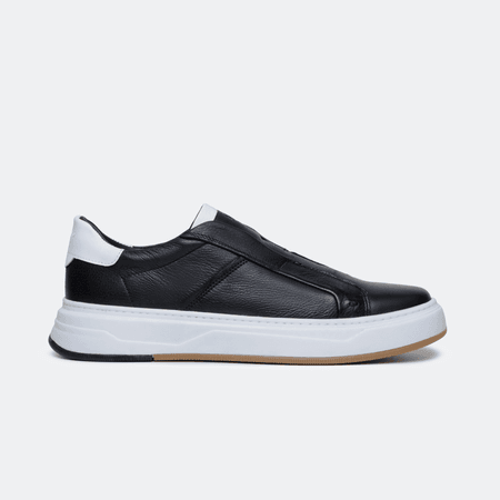 Tenis Casual Masculino Preto Solado Tricolor - NEVANO