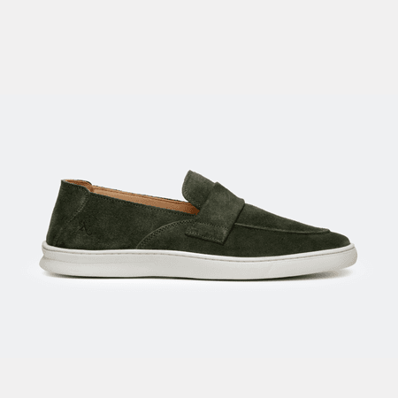 Sapato Casual Masculino em Camurça Verde - NEVANO