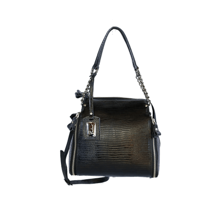 Bolsa em Couro Legítimo Lezar Preto - 40913 - LEZ... - PACHECO CALÇADOS