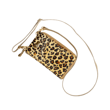 Mini Bolsa em Couro Legítimo - 40985-ONÇA - PACHECO CALÇADOS