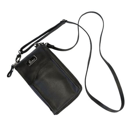 Mini Bolsa em Couro Legítimo - 40985-PRETA - PACHECO CALÇADOS