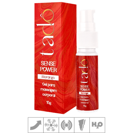 Excitante Unissex beijável Sense Power Tadô 15ml (ST856) - Morango