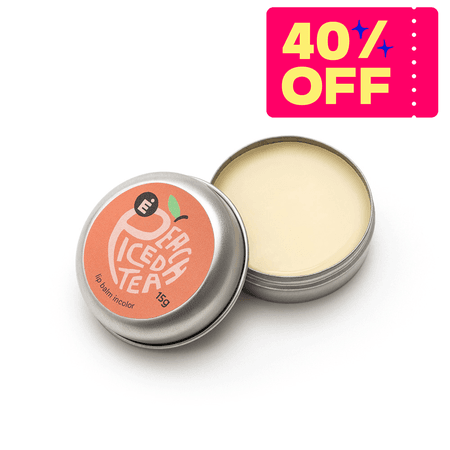 Lip Balm Incolor Peach Iced Tea - Sapė #timetoclean