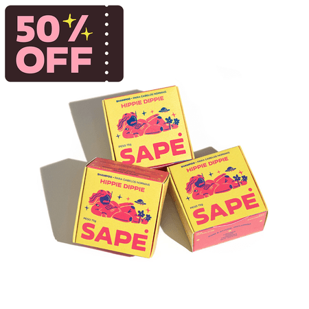 Trio Shampoo Hippie Dippie - Sapė #timetoclean